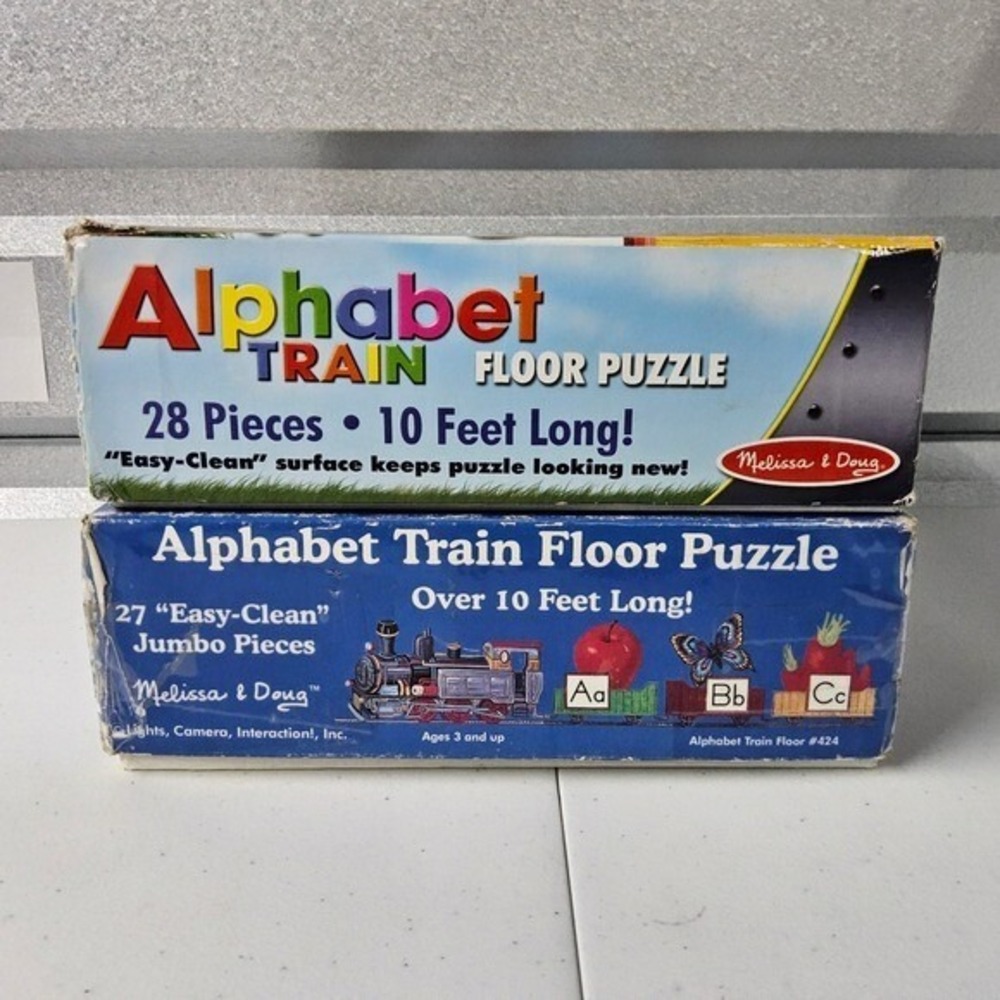 Melissa & Doug Alphabet Train Floor Puzzle 27-28 Pieces ABC Learning Toy - Picture 5 of 13